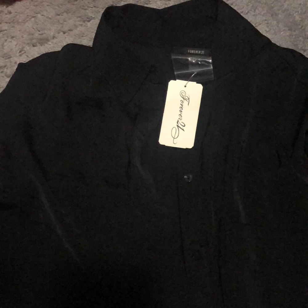 Forever 2q large button down shirt